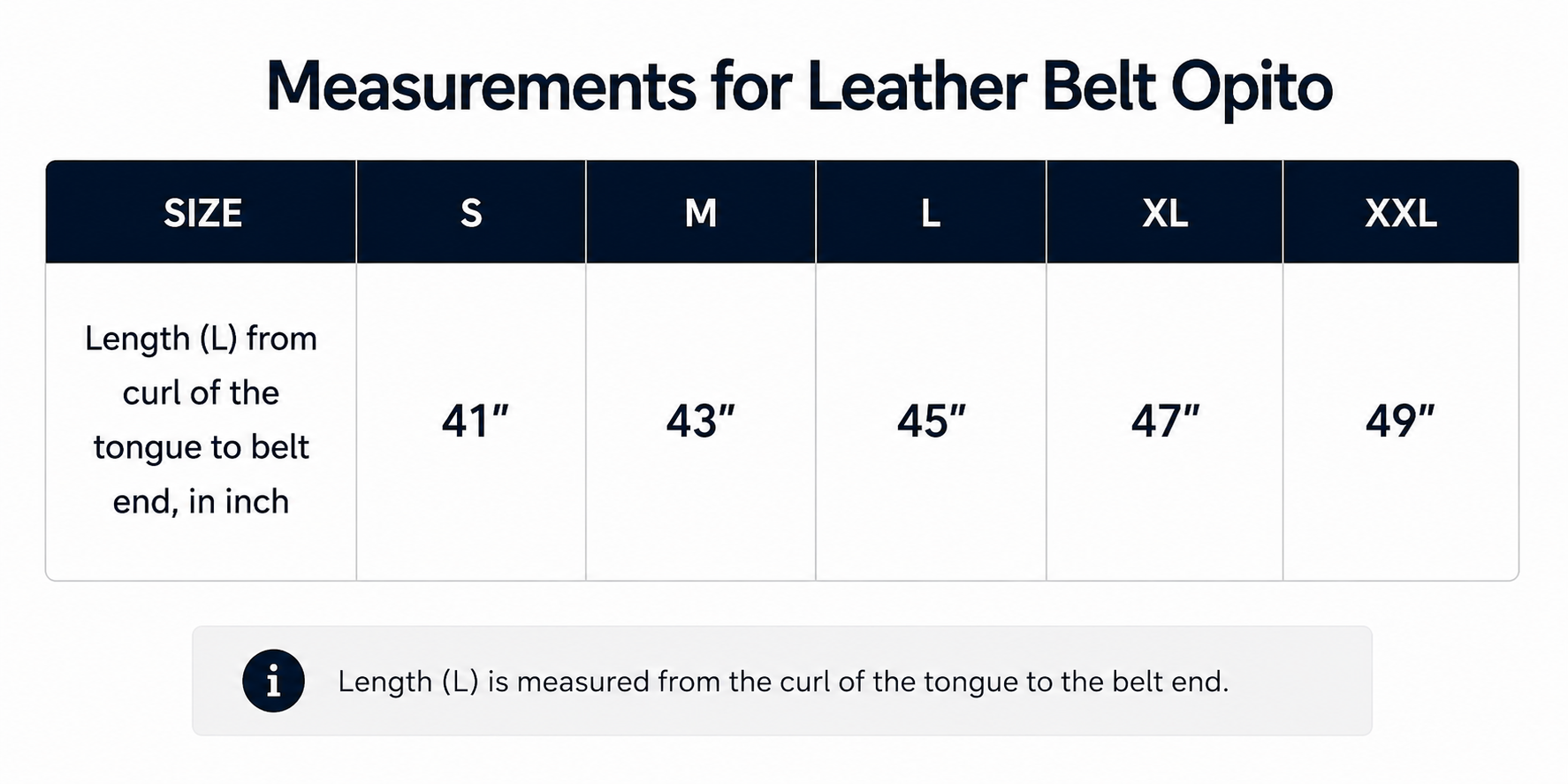 Opito Leather Belt