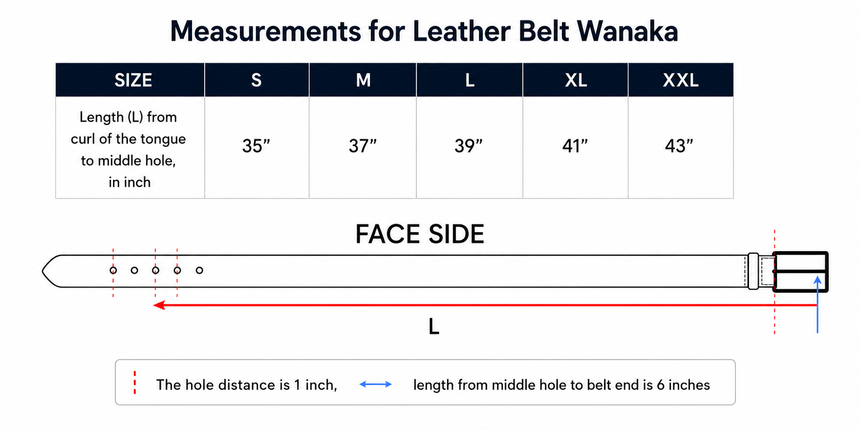 Wanaka Leather Belt